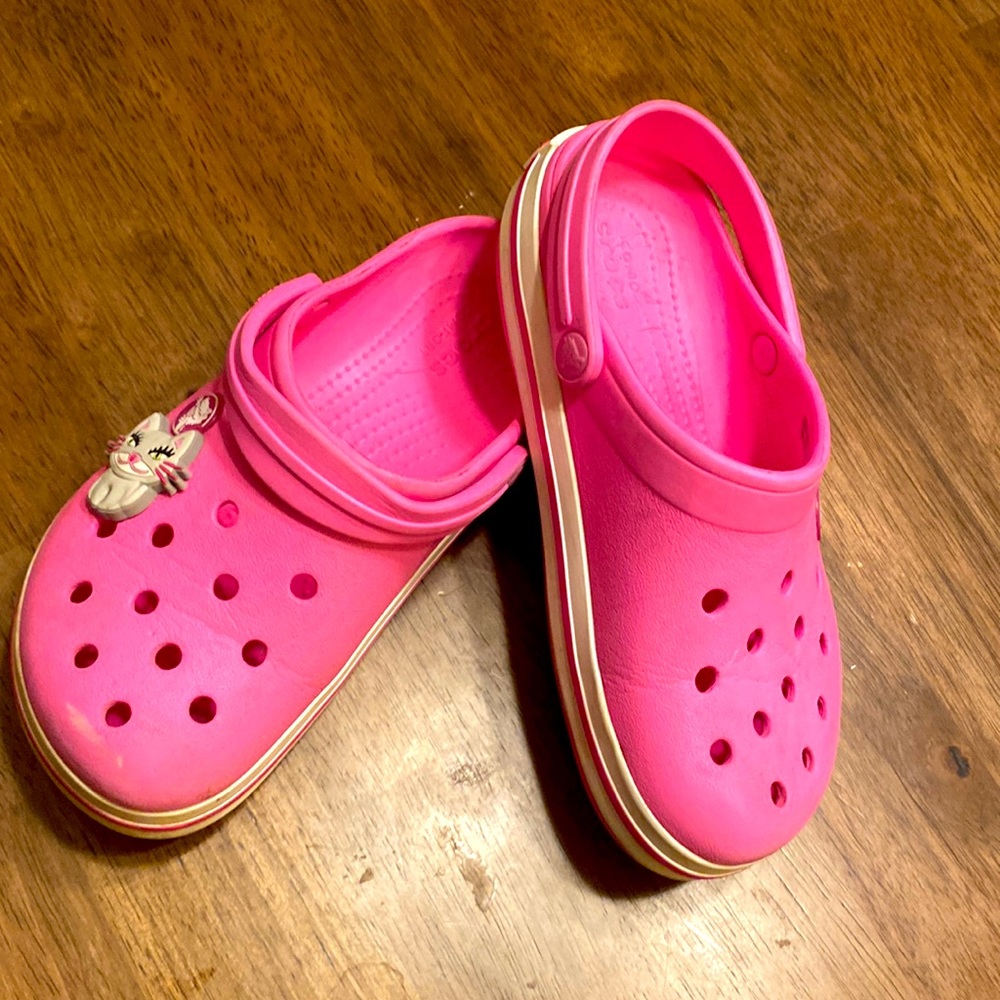 Girls Crocs pink size 13